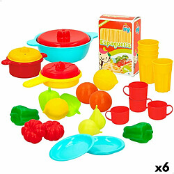 Color Baby Set de jouets alimentaires Colorbaby Linge et ustensiles de cuisine 31 Pièces (6 Unités)