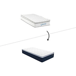 Avis Vente-Unique Matelas 80 x 200 cm ressorts ensachés et surmatelas intégré ép.24cm - ALTIER de YSMÉE