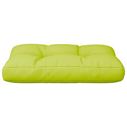 Acheter vidaXL Coussin de palette vert vif 50x40x12 cm tissu