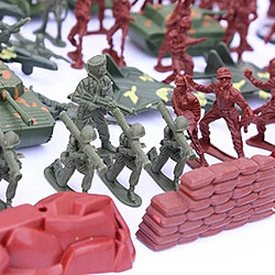 Avis 170 pièces en plastique soldat 5cm armée figures playset pour le modèle de scène de sable de l'armée