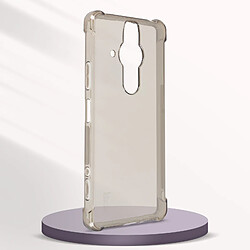 Pack Sony Xperia Pro-I Coque Bumper Film Flexible Transparent iMak Gris pas cher