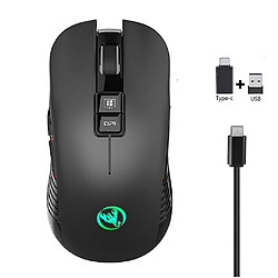 Universal 2.4G USB-C MONDE sans fil souris Rechargeable Gaming Mouse 3600DPI 7 Bouton Type-C MICE MUTE POUR MACBOOK