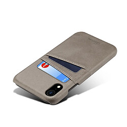 Acheter Wewoo Coque Souple Étui de protection Suteni Texture veau pour iPhone XR avec fentes cartes Gris