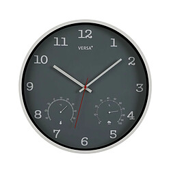 Horloge Murale Versa Gris Plastique (4,3 x 35,5 x 35,5 cm)