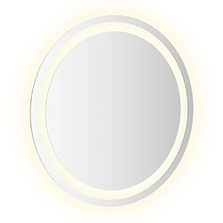 Maison Chic Miroir à LED,Miroir Lumineux LED pour salle de bain 50 cm rond -MN39188 pas cher