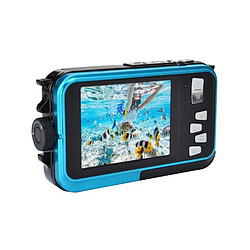 AGFA PHOTO Realishot WP8000 - Appareil Photo Numerique Etanche Video HD, Double ecran LCD, Zoom Digital 16x - Bleu