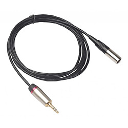 Acheter Câble De Transfert Audio Stéréo D'appareil Photo TRS Mâle De 3,5 Mm Au Câble XLR Noir 1m