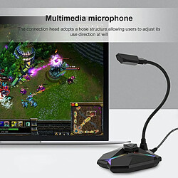 Acheter Yonis Microphone Gaming RGB USB Haute Sensibilité