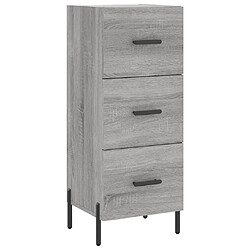 vidaXL Buffet Sonoma gris 34,5x34x90 cm Bois d'ingénierie