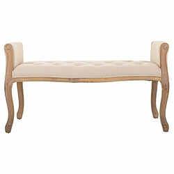 Avis Banquette Alexandra House Living Crème Bois d'hévéa 48 x 60 x 113 cm