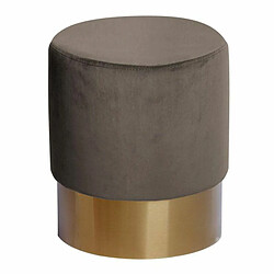 Paris Prix Pouf Rond Design Nano 42cm Taupe