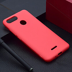 Wewoo Coque Souple Pour Xiaomi Redmi 6 TPU Couleur Bonbons Rouge