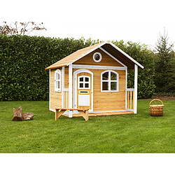 Acheter AXI Milan Maison Enfant en Bois FSC | Maison de Jeux pour l'extérieur / Jardin en marron & BLANC | Maisonnette / Cabane de Jeu avec des fenêtres