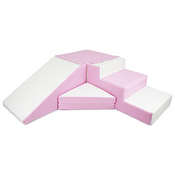 Velinda Set de 4 blocs en mousse pour le jeu blanc, rose (pastel)