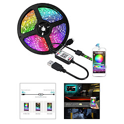 Acheter Bande LED Lumières Rétroéclairage TV 1/2/3/4 / 5M RVB USB Changement De Couleur 5 Mètres