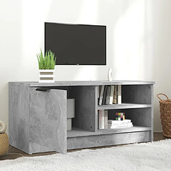 Avis Maison Chic Meuble TV scandinave - Banc TV pour salon Gris béton 80x35x36,5 cm Bois d'ingénierie -MN16408