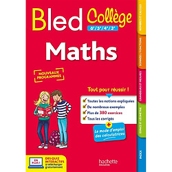 Bled maths : collège, 6e à 3e : nouveaux programmes