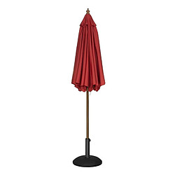 Parasol de Terrasse Professionnel Rouge à Poulie de 2,5 m - Bolero