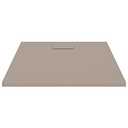 Avis vidaXL Receveur de douche SMC Marron 100x80 cm