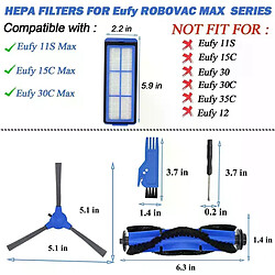 Acheter Pièces de rechange pour aspirateur robot hybride RoboVac 11S Max, Kit d'accessoires pour RoboVac 15C Max G10