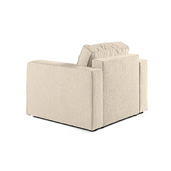 Avis Bestmobilier Topaze - fauteuil - en tissu velours relief