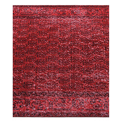 Avis Vidal Tapis de laine 188x89 rouge Ultra Vintage