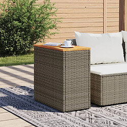 Avis Maison Chic Table d'appoint | Table Basse de jardin dessus en bois gris 58x27,5x55 cm -GKD40591