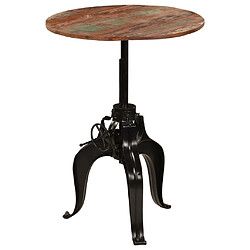 Acheter Helloshop26 Table haute mange debout bar bistrot bois de récupération massif 75 cm 0902074