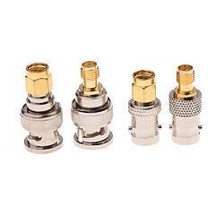 Sma à Bnc Kits 1 Ensemble Rf Coaxial Adaptateur Mâle Femelle Coaxial Connecteur 4 Pièces