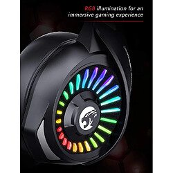 Avis Universal Casque de jeu avec microphone, compatible PS4, PS5, Xbox, PC portable, casque sur-oreille avec lumière LED RGB, microphone sans bruit, son surround stéréo 7.1 (noir)