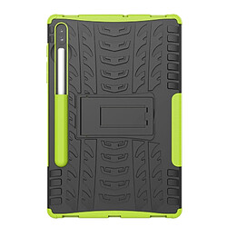 Wewoo Housse Coque Pour Galaxy Tab S6 Texture de pneu TPU + PC Antichoc avec support vert