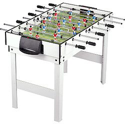 Leomark Table 4 jeux en 1 - billard, babyfoot, hockey de table et ping-pong