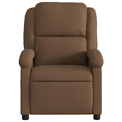 Avis vidaXL Fauteuil de massage inclinable Marron Tissu