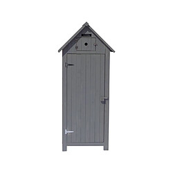 Habitat Et Jardin Armoire de jardin Cabanon - 77 x 54.5 x 179 cm - Anthracite