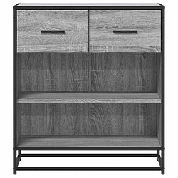 Avis vidaXL Buffet sonoma gris 68x35x76 cm bois d'ingénierie