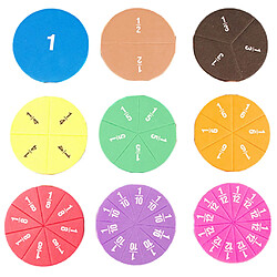 Acheter Fractions Circulaires Comptage EVA Jouets Enfants Opération Apprentissage Jouet âge 3 +