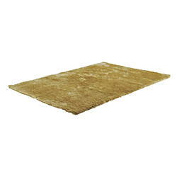 Vente-Unique Tapis shaggy à poils longs - 120 x 170 cm - Doré - GLITTER