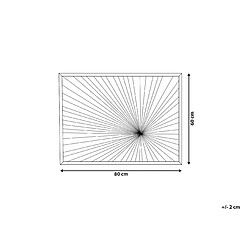 Avis Beliani Décoration murale MERIDA Rectangulaire Bois Bois clair