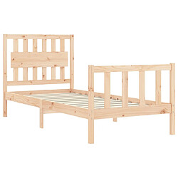 Acheter vidaXL Cadre de lit sans matelas bois de pin massif