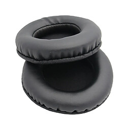 Coussinets d'oreille ronds de 90 mm, coussins, pièce de rechange pour casque noir