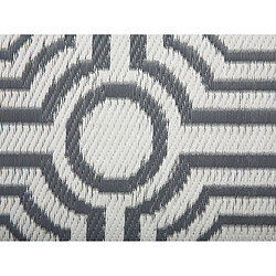 Beliani Tapis d'extérieur gris foncé 90 x 180 cm BIDAR pas cher