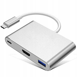 GUPBOO Adaptateur 3 en 1 Hub USB-C HDMI 4K MacBook,JL1779