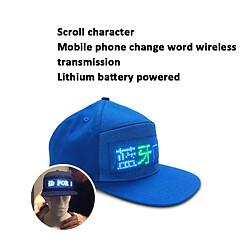 Acheter Casquette Connectéé Bluetooth Écran LED Personnalisable App Android iOS Vert YONIS