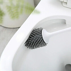 Universal Porte-brosse de toilette en silicone(blanche)