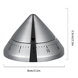 Universal Minuteur de cuisine en acier inoxydable, minuteur de compte à rebours de table, minuteur de compte à rebours