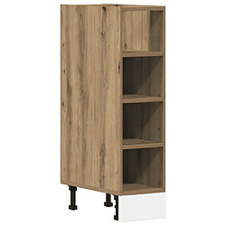 vidaXL Armoire de plancher chêne artisanal 20x44,5x81,5 cm