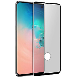 Avizar Film Samsung Galaxy S10 Verre Trempé Incurvé Transparent au Contour Noir