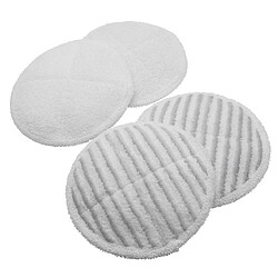 vhbw Lot de 4 Lingettes (2x scrubby pad, 2x soft pad) comme Bissell 2131