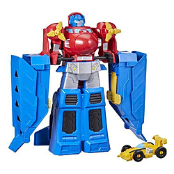 Hasbro TRANSFORMERS - Optimus Prime Jumbo Jet avec Figurine Bumblebee voiture de course de 11 cm - des 3 ans - 38 cm