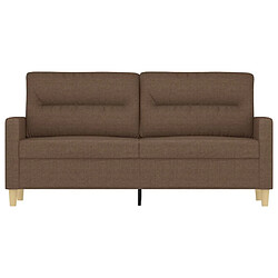 Avis Maison Chic Canapé à 2 places,Sofa de Salon,Canapé droit Marron 140 cm Tissu -GKD704732